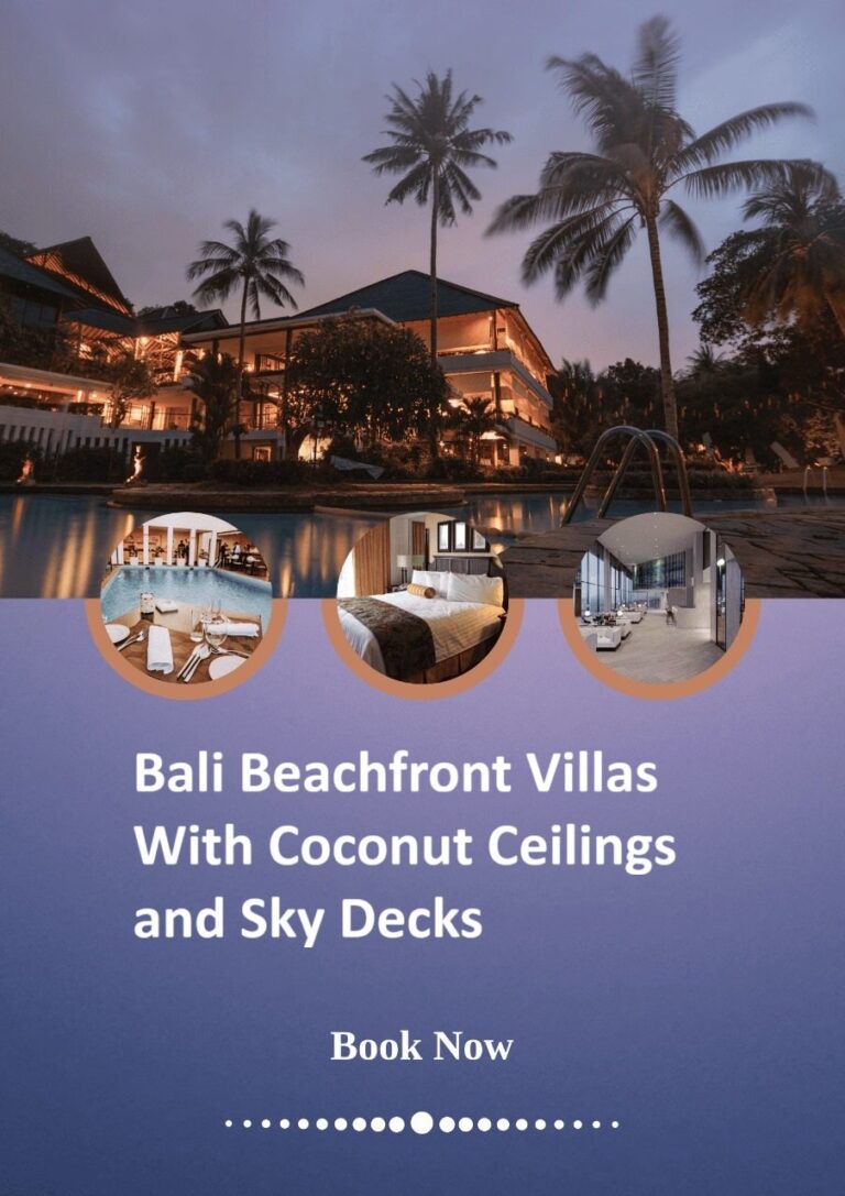 Bali Beachfront Villas With Coconut Ceilings and Sky Decks – Projects ...
